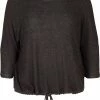 Zizzi MARLED - Blouse - Dark Grey -France Zizzi Soldes 2022 c778c611a8e34c6e9a4b4feab342ae8b