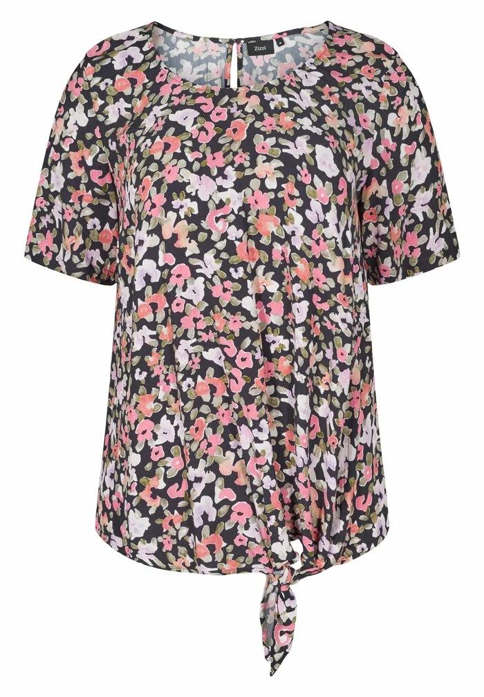 Zizzi MIT BLUMENPRINT - Blouse - Flower Aop 4 Zizzi MIT BLUMENPRINT - Blouse - Flower Aop – Image 4