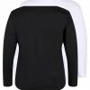 Zizzi 2 PACK - T-shirt à Manches Longues - Black Bright W -France Zizzi Soldes 2022 c8468c2d1f864483911dc55f88166ac9