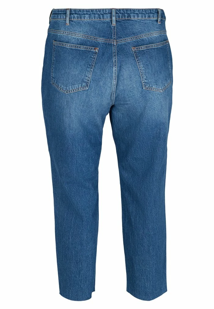 Zizzi CROPPED MOM FIT MILLE - Jean Slim - Blue 4 Zizzi CROPPED MOM FIT MILLE - Jean Slim - Blue – Image 4
