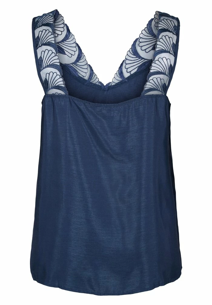 Zizzi MED V-UDSKÆRING - Débardeur - Navy Blazer 2 Zizzi MED V-UDSKÆRING - Débardeur - Navy Blazer – Image 2