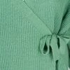Zizzi KNITTED WRAP DETAIL - Gilet - Dusty Jade Green Mel -France Zizzi Soldes 2022 c98a81c1a4dd4fea9780a7023fdfcfa6