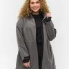 Zizzi Parka - Medium Grey Melange