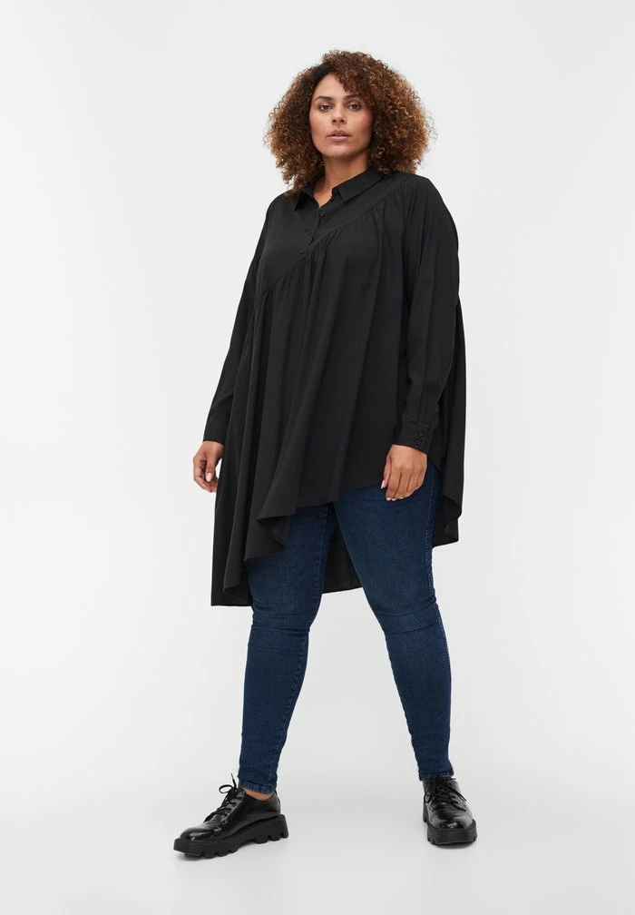 Zizzi Blouse - Black 2 Zizzi Blouse - Black – Image 2