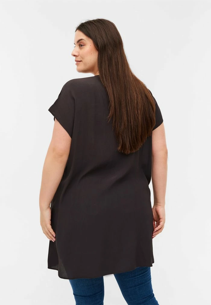 Zizzi MIT SMOCK - Robe De Jour - Licorice 3 Zizzi MIT SMOCK - Robe De Jour - Licorice – Image 3