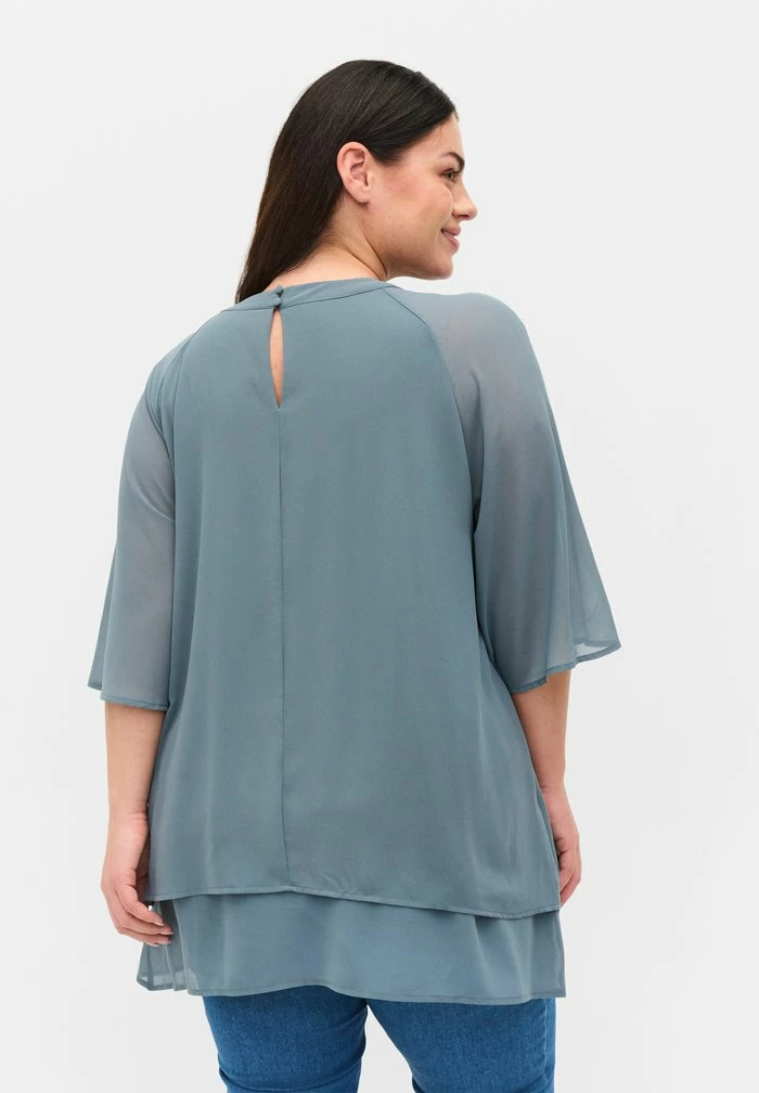 Zizzi Blouse - Blue 3 Zizzi Blouse - Blue – Image 3