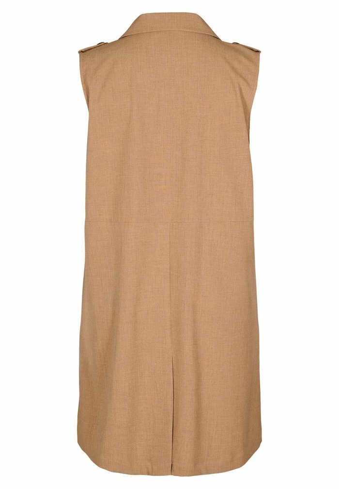 Zizzi DOPPELTEN KNÖPFEN UND TASCHEN - Veste Sans Manches - Burro 2 Zizzi DOPPELTEN KNÖPFEN UND TASCHEN - Veste Sans Manches - Burro – Image 2