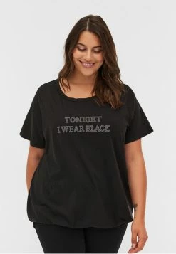 Zizzi T-shirt Basique - Black