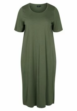 Zizzi WITH SIDE SLITS - Robe En Jersey - Thyme