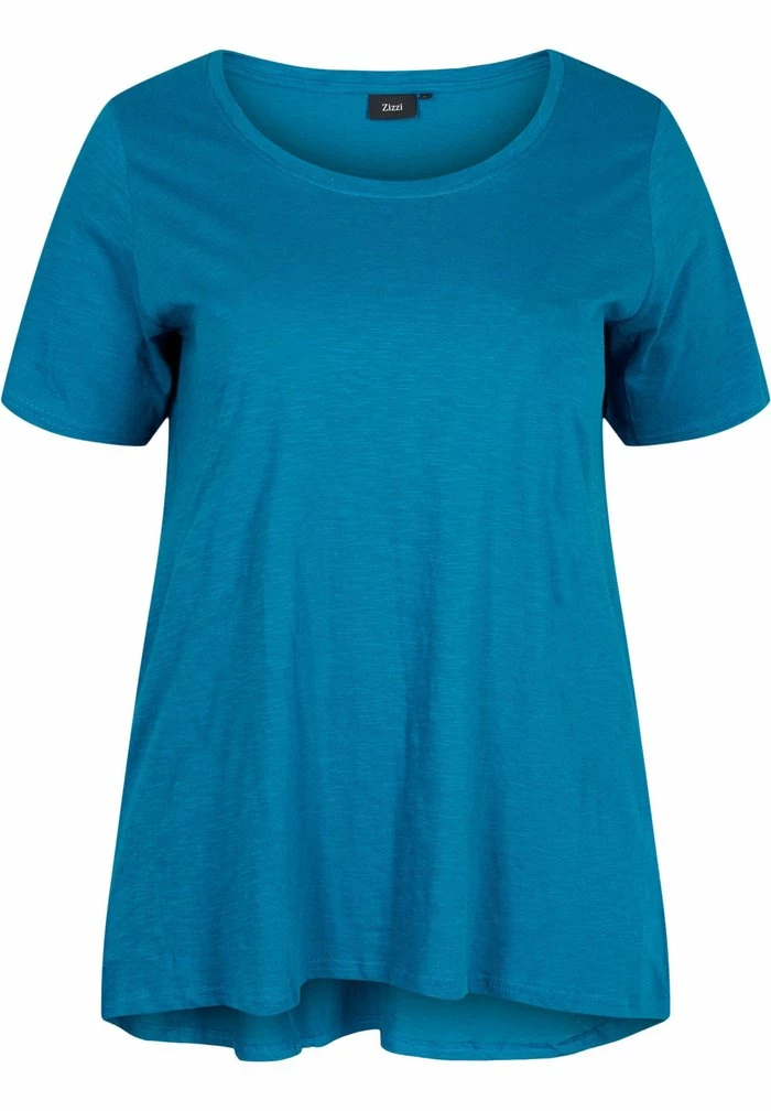 Zizzi KURZARM - T-shirt Basique - Moroccan Blue 1 Zizzi KURZARM - T-shirt Basique - Moroccan Blue