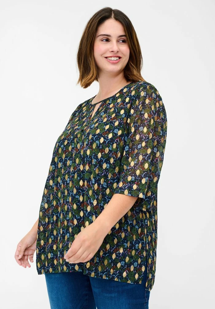 Zizzi Blouse - Flower Aop 1 Zizzi Blouse - Flower Aop