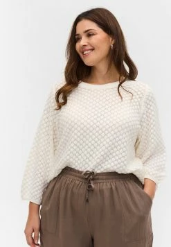 France Zizzi Soldes 2022 37 Zizzi Pullover - White
