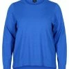 Zizzi LANGARM MIT SCHLITZ - Pullover - Dazzling Blue Mel -France Zizzi Soldes 2022 cfd4e552165c45c18c63ad83c470497c