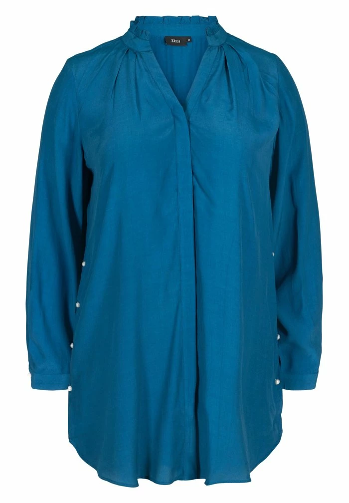 Zizzi WITH PEARLS - Chemisier - Moroccan Blue 5 Zizzi WITH PEARLS - Chemisier - Moroccan Blue – Image 5