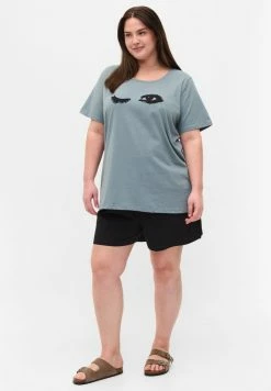 Zizzi Bas De Pyjama - Black