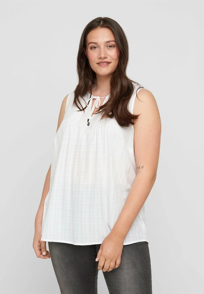 Zizzi Blouse - Bright White 1 Zizzi Blouse - Bright White
