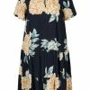 Zizzi Robe De Jour - Roses On Navy -France Zizzi Soldes 2022 d292c81882ce47619ba3e4db82468af8
