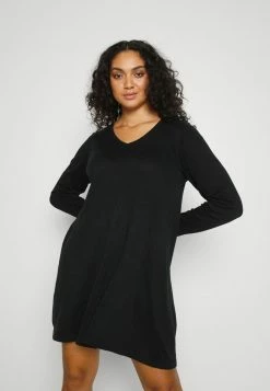 Zizzi MSHAPE DRESS - Robe Pull - Black