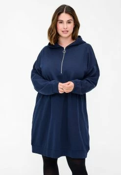 Zizzi Robe De Jour - Navy Blazer