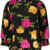 Zizzi 3/4 ÄRMEL - Blouse - Black Flower Aop -France Zizzi Soldes 2022 d4b167ce062b480b8f83ecd823d18bb4