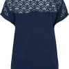 Zizzi SHORT SLEEVE - T-shirt Imprimé - Navy Blazer -France Zizzi Soldes 2022 d5f502a7463b4bb0a7f34a0f0a53c65f
