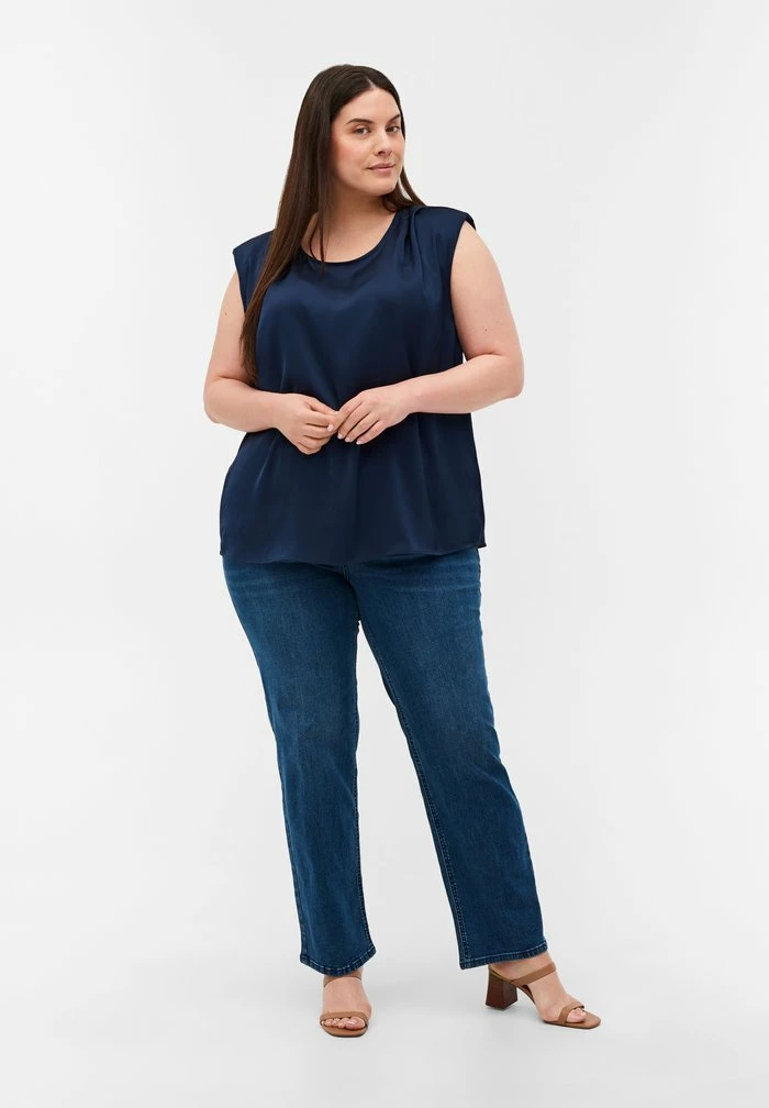 Zizzi Blouse - Navy Blazer 2 Zizzi Blouse - Navy Blazer – Image 2