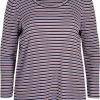 Zizzi Blouse - Mahogany Navy Stripe -France Zizzi Soldes 2022 d68328fc35934981ab511821ab2b5a71