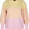 Zizzi MIT RUNDHALSAUSSCHNITT - Pullover - Pale Banana Comb -France Zizzi Soldes 2022 d768a9064c5249da855c25651b3c2481
