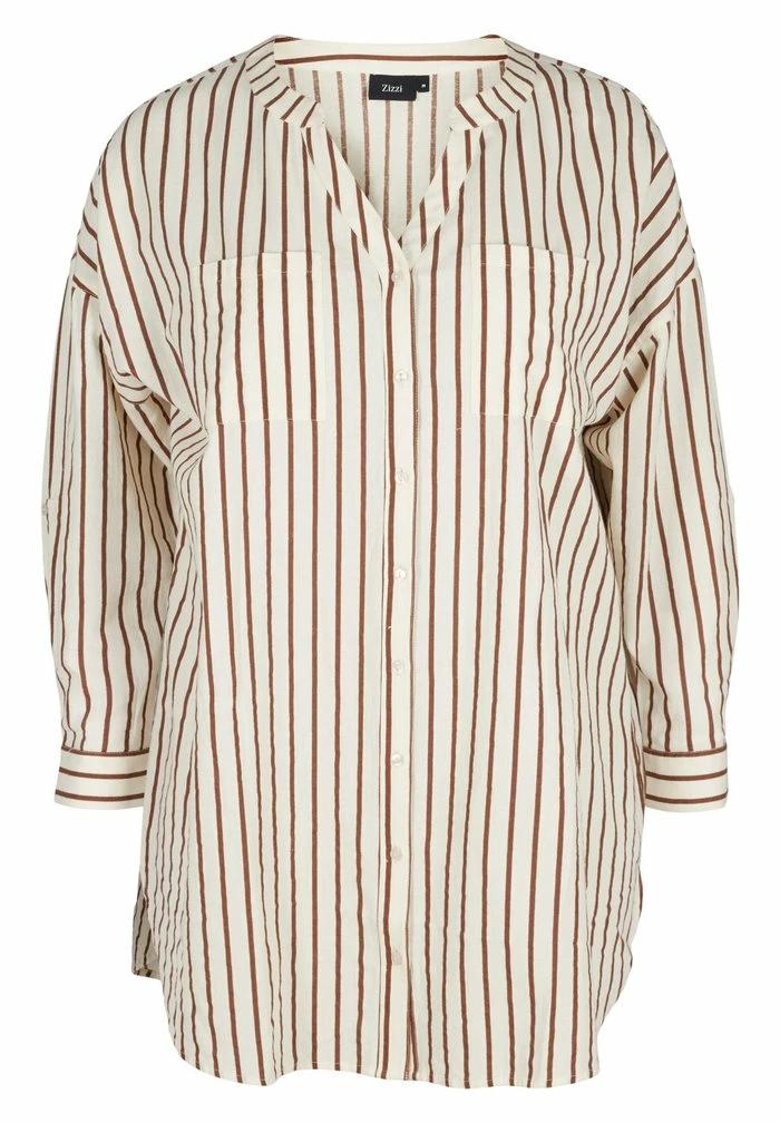 Zizzi Blouse - Brown 4 Zizzi Blouse - Brown – Image 4