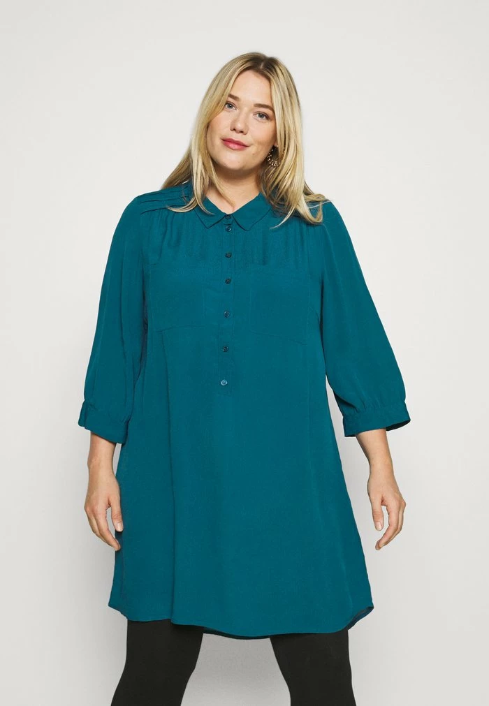 Zizzi XMAISY TUNIC - Chemisier - Maroccan Blue 1 Zizzi XMAISY TUNIC - Chemisier - Maroccan Blue