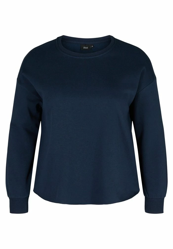 Zizzi MIT RUNDHALS - Sweatshirt - Navy Blazer 4 Zizzi MIT RUNDHALS - Sweatshirt - Navy Blazer – Image 4