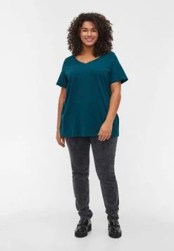 Zizzi 2-PAK - T-shirt Basique - Deep Teal