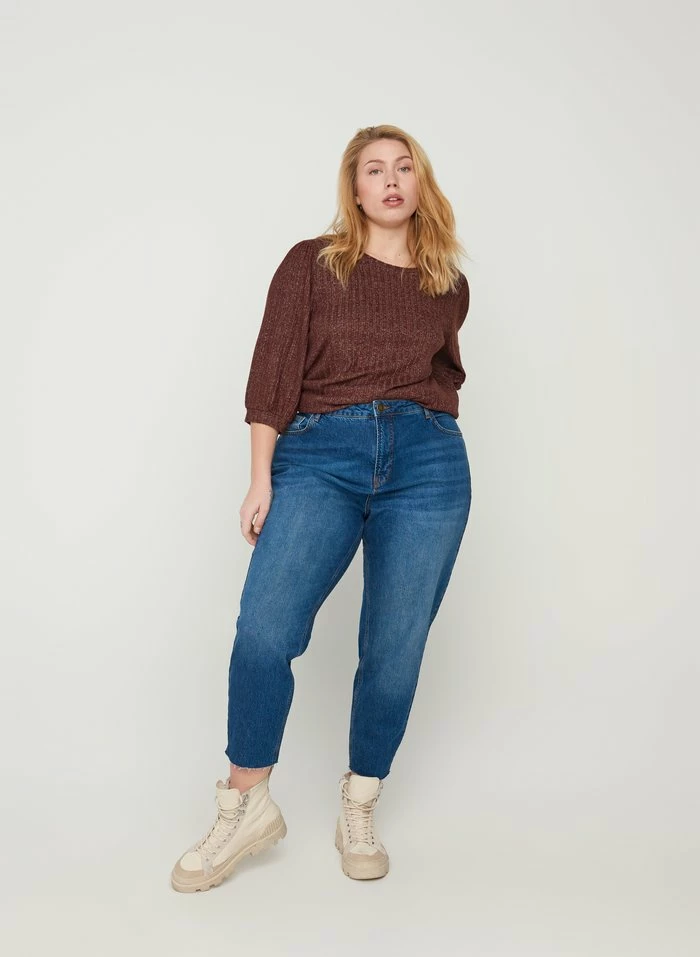 Zizzi Blouse - Brown 2 Zizzi Blouse - Brown – Image 2