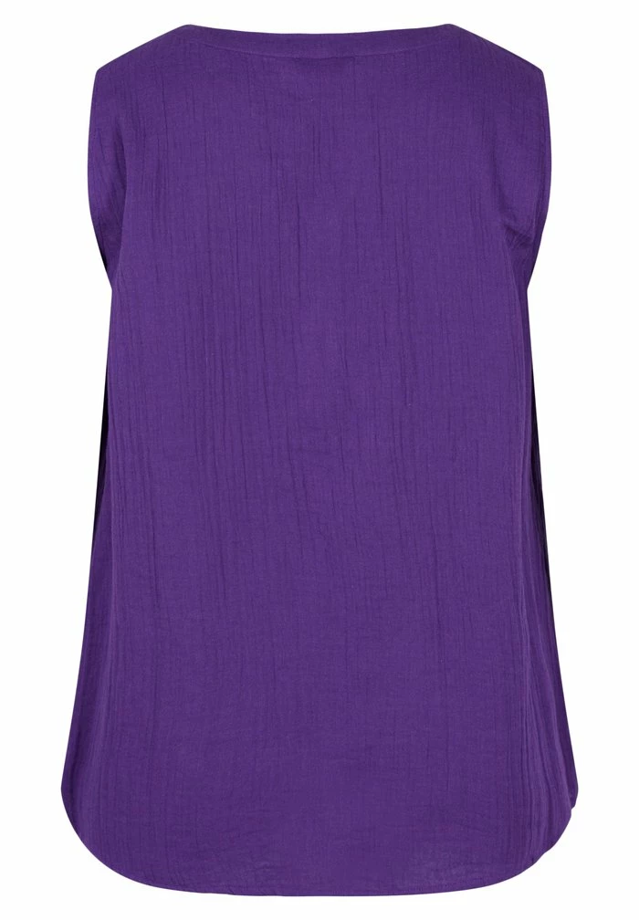 Zizzi WITH BUTTONS - Blouse - Violet Indigo 3 Zizzi WITH BUTTONS - Blouse - Violet Indigo – Image 3