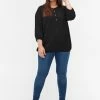 Zizzi 3/4-ÄRMELN - Blouse - Black -France Zizzi Soldes 2022 daaa2cc469e34cf0b30f86321025de29