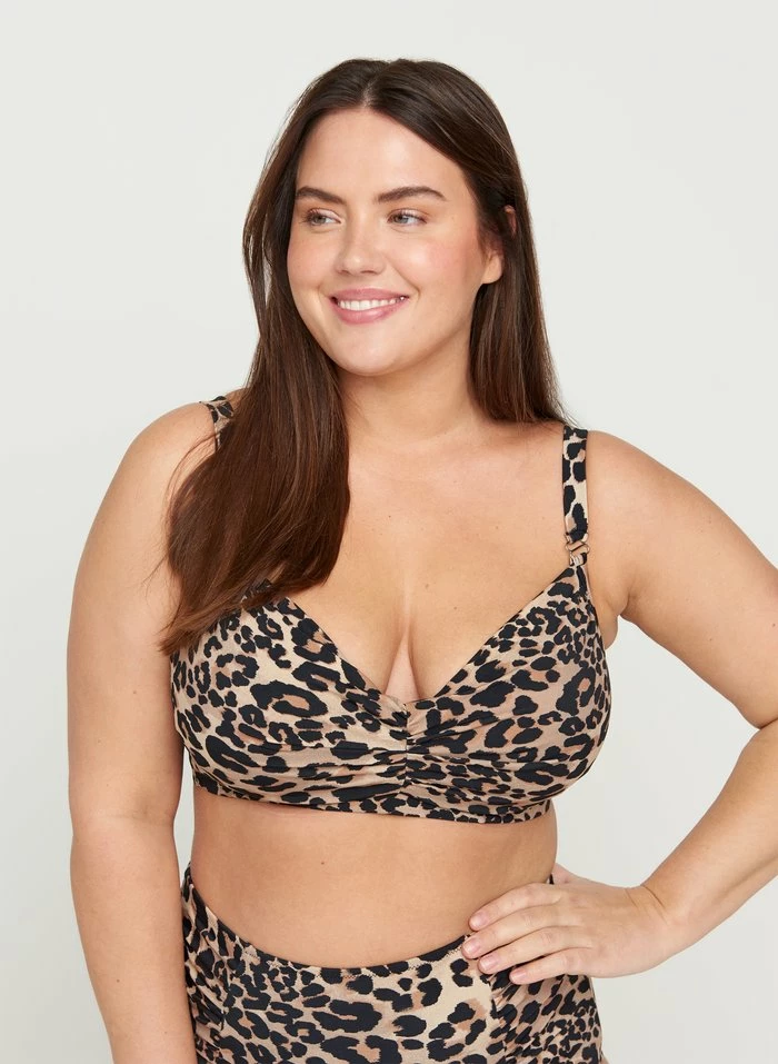 Zizzi Haut De Bikini - Brown 1 Zizzi Haut De Bikini - Brown