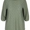 Zizzi Blouse - Agave Green -France Zizzi Soldes 2022 dbfc1718706d466a856fa137360b023f