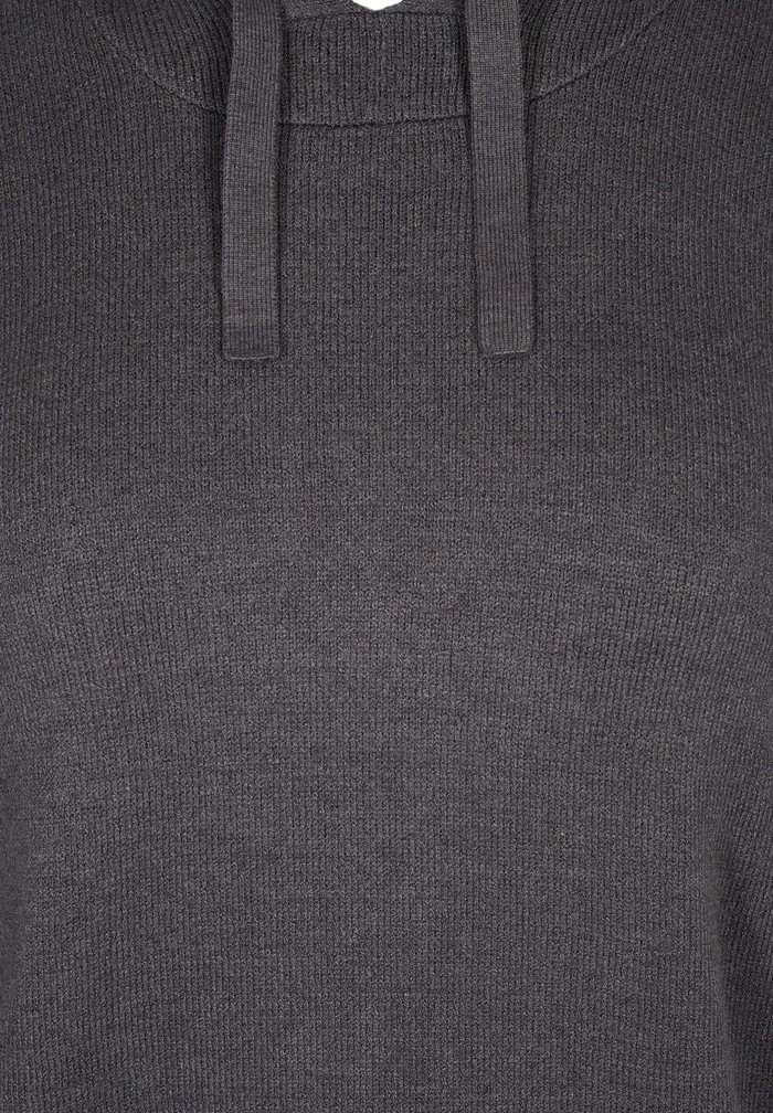Zizzi Pullover - Dark Grey Melange 3 Zizzi Pullover - Dark Grey Melange – Image 3