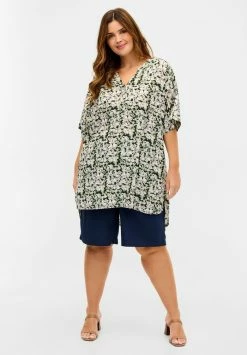 Zizzi Tunique - Green Purple Mix