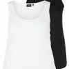 Zizzi 2 PACK - Débardeur - Black -France Zizzi Soldes 2022 dd05184fdcaf4aa5b12bc4425c40b297