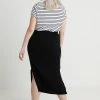 Zizzi ANGLE SKIRT - Jupe Longue - Black -France Zizzi Soldes 2022 ddd75482eb65431cb34981b16257c43e
