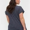Zizzi WITH STRIPES - T-shirt Imprimé - Blue Stripe -France Zizzi Soldes 2022 de3d6cf4725249df8a20407730f5e692