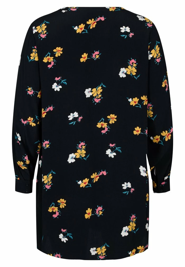 Zizzi Blouse - Black Flower 2 Zizzi Blouse - Black Flower – Image 2