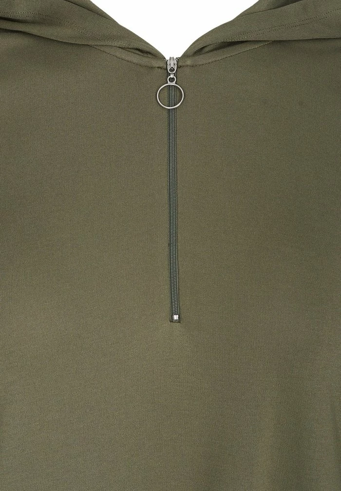 Zizzi Robe De Jour - Dusty Olive 3 Zizzi Robe De Jour - Dusty Olive – Image 3