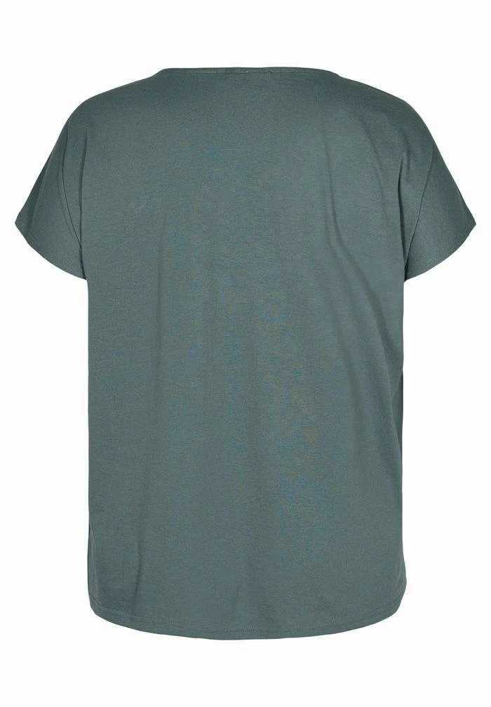 Zizzi T-shirt Basique - Green 5 Zizzi T-shirt Basique - Green – Image 5