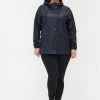 Zizzi REGEN MIT UND ERSCHLUSS - Veste Imperméable - Dark Blue -France Zizzi Soldes 2022 dfad1a119dad40edbaca1819a273b67c