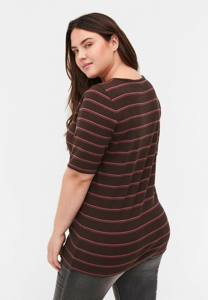 Zizzi T-shirt Imprimé - Mole Stripe 3 Zizzi T-shirt Imprimé - Mole Stripe – Image 3