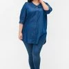 Zizzi Chemisier - Blue Denim Ass -France Zizzi Soldes 2022 e0d4d1ed01d4488282c6cee4c68afb09