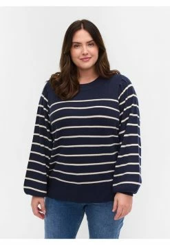 Zizzi Pullover - Navy Blazer W Stripe