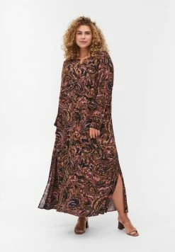 Zizzi Robe Chemise - Paisley Aop